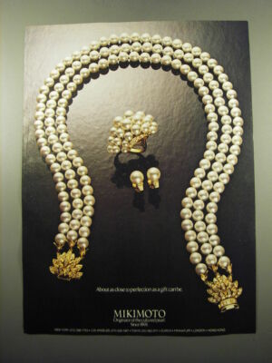 1980 Mikimoto Pearls Advertisement - About as close to perfection