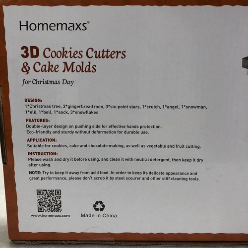 HOMEMAXS 16 PCS 3D COOKIE CUTTERS AND CAKE MOLDS - Picture 5 of 7