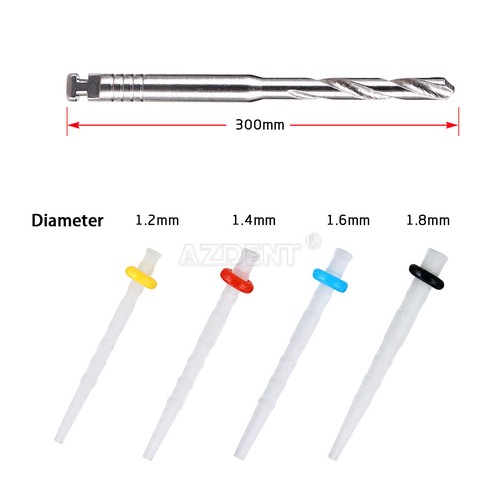 10X AZDENT Dental AAA Fiber Post Resin High-intensity Screw Thread Glass+Drills - Picture 2 of 11