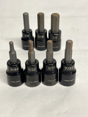 RARE COMPLETE SET Mac Tools Jesse James WCC 3/8” Drive Hex Specialty Socket Set - Bild 4 von 7