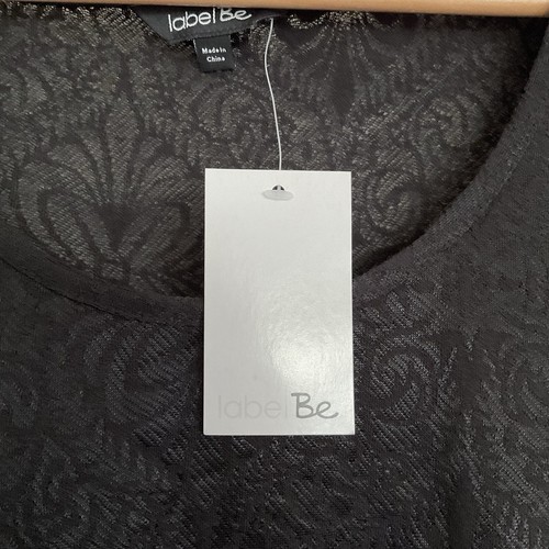 Jd Williams Plus Size Black Patterned Vest Top Ladies Size 22 New - Picture 3 of 4