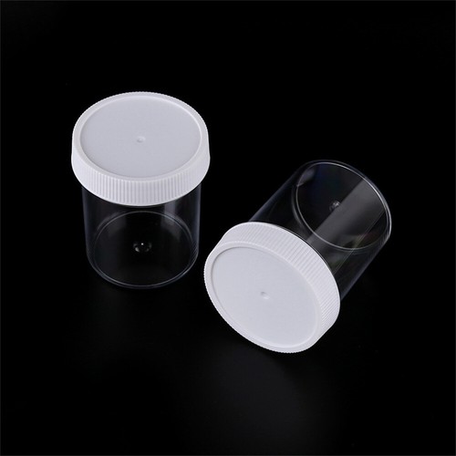 Plastic Storage Jars Screw-on Lids Refillable Pots Makeup Container 120/200ml - Picture 10 of 14