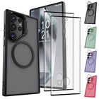 Coque/verre trempé pour Samsung Galaxy S24/Plus/Ultra/FE Slim Robuste