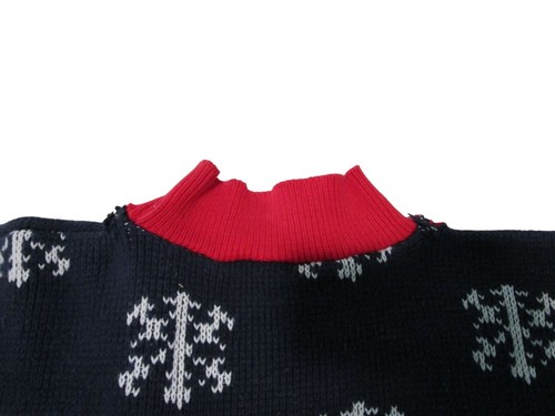 Ugly Christmas Sweater With Tree Bear Gifts Design Vintage Sweater Loft Holey GU - Bild 16 von 19