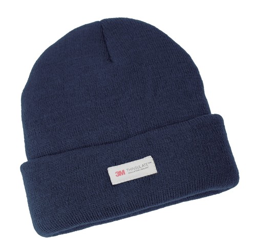 Dents 3M Thinsulate Pull On Beanie Hat Ski Knit Thermal Insulated in Navy Blue - Picture 2 of 4