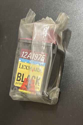 Sealed Box Lexmark 75 Black High Yield InkJet 12A1975 Genuine High Resolution - Picture 2 of 7