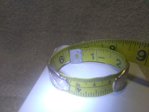 Montana Silberschmiede Armband Gold Crossing Silber Wirbel roter Stein toll Vintage - Bild 11 von 11