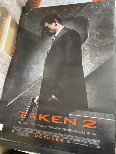 Double Sided Original Movie Posters ~ 27”x40” TAKEN 2 - Liam Neeson - Picture 1 of 7