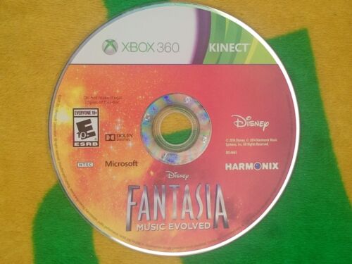 Disney Fantasia Music Evolved Xbox 360 Disk Only (Tested and Resurfaced)