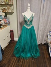 Formal Mac Duggal Tulle Corsette Beaded Ball Gown Size 2 Prom