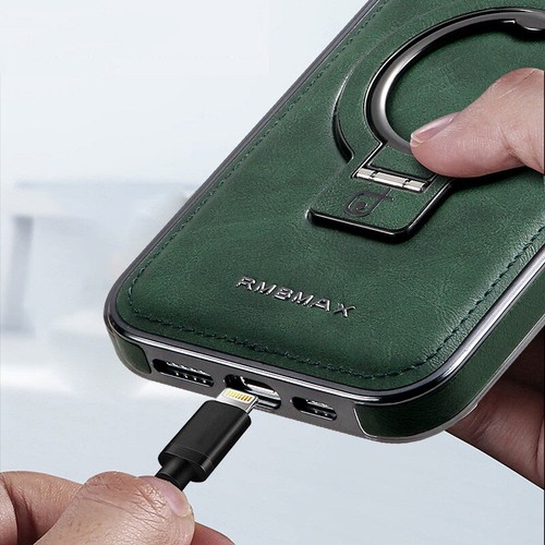 Magsafe Case For iPhone 17 16 15 Pro Max 14 Leather Magnetic Ring Holder Cover - Picture 9 of 17