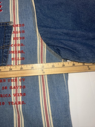 Perry Ellis Mens Size 2XL Western Snap Up Shirt Long Sleeves “America” Logo VTG - Picture 4 of 7