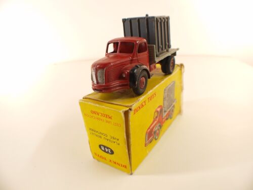 Dinky Toys F n° 34B BERLIET camion plateau avec container en boite - Photo 3/9