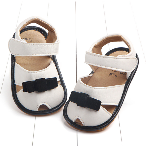 Sandalias de bebé para niñas Zapatos de princesa Antideslizantes Suela de goma suave Zapatos para caminar - Imagen 2 de 14
