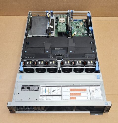 Dell PowerEdge R740 8 SFF GPU Server 2x Gold 6134 128GB RAM W/ GPU Cables - Picture 2 of 2