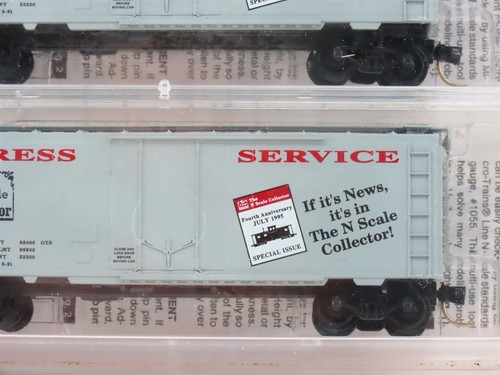 N Scale Micro-Trains MTL 1995 NSC Express Service Box Car 2-Pack Sealed - Picture 5 of 7