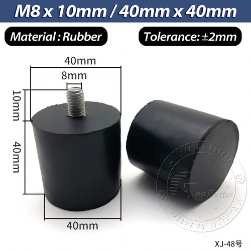 M6 - M10 Gummi verstellbare Füße Schraube Bolzen Nivellierfuß Maschine Möbelfüße - Picture 42 of 58