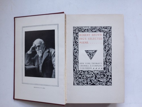The Poems of Robert Browning Dedicated To Alfred Tennyson Antique HC Book 1896 - Picture 5 of 12