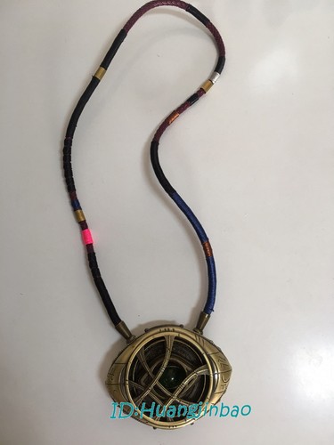 Doctor Strange Eye Of Agamotto 1/1 Night Light Painted Metal Necklace Collection - Picture 6 of 9