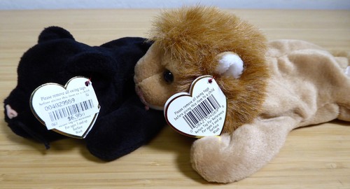 8 Ty Original Beanie Baby Tuffy, Rayas, Ventisca, Roary, Pecas, Cañón, Ziggy - Imagen 16 de 24