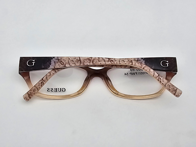 Guess GU2485-3 P42 Crystal Brown Fade Cat Eye Eyeglasses Frame w/ Flexhinge 54mm Guess 2674 Eyeglasses main image 3