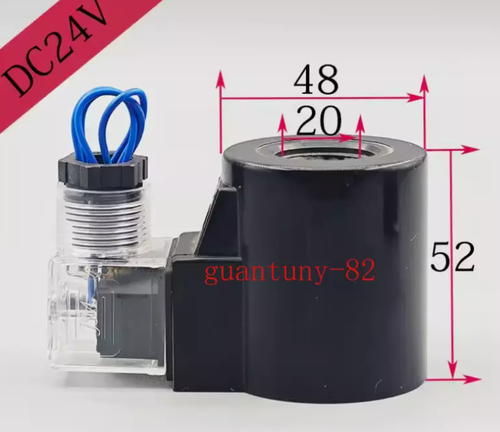 1PC Hydraulic solenoid valve coil ID 19/20MM height 52MM AC220V/ DC24V/12V - Picture 4 of 13