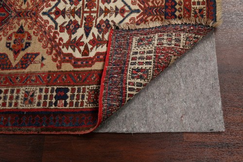 Geometric Semi-Antique Meshkin Traditional Area Rug Wool Handmade Oriental 3'x6' - Picture 10 of 12