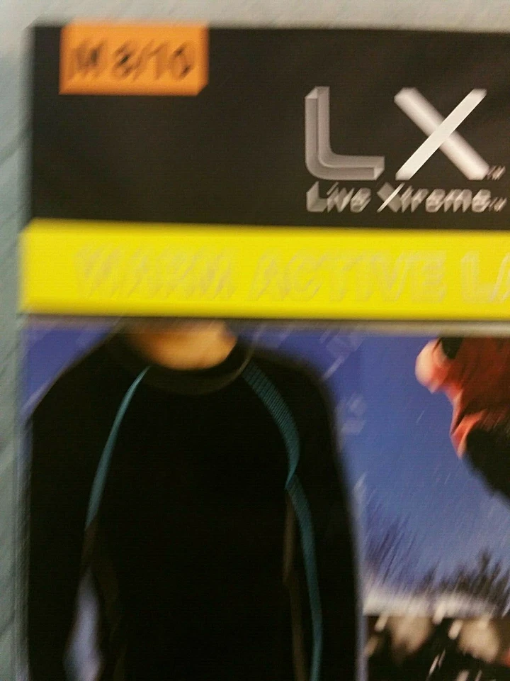 LX Live Xtreme, parte superior/inferior quente ativo em camadas, masculino tamanho 8/10 - Imagem 2 de 4