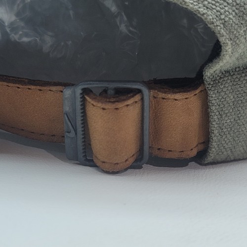 Nike Golfmütze Kappe Erwachsene grün braun verstellbarer Lederriemen Golfer sportlich - Bild 6 von 14