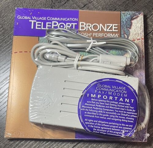 Global Village Communication Teleport Bronze Fax Modem For Mac Performa - Picture 1 of 2