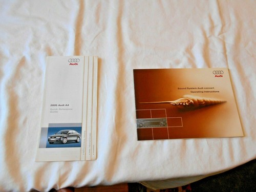2005 AUDI A4 OWNERS MANUAL 7 PC SET & AUDI FACTORY CASE .OEM. VERY CLEAN SET - Picture 3 of 5