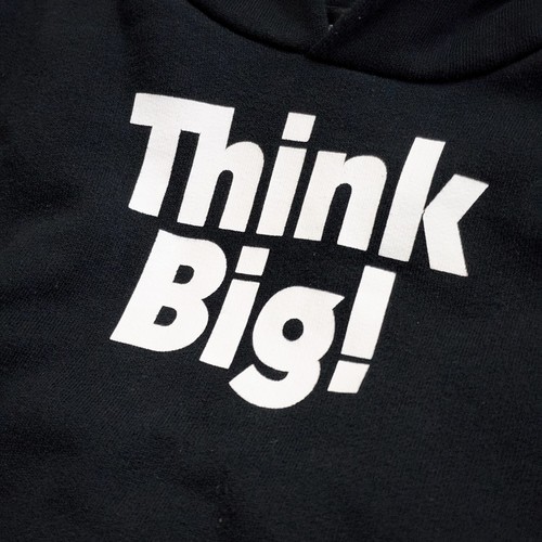 Balenciaga Kids 'Think Big' Hoodie Black sz 8 - Picture 2 of 6