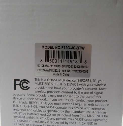 HiBoost F12G-3S-BTW 4G LTE Home Cellular Signal Booster - Complete in Opened Box - Photo 20 sur 23