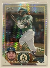 2023 Topps Chrome Shea Langeliers RC #175 Prism Refractor Oakland Athletics