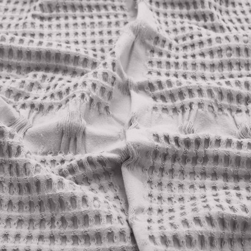Mai Geometric Waffle Medium Weight Cotton Blanket Or Sofa Bed Throw - Picture 26 of 48
