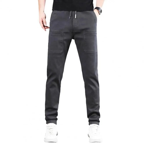 2025 New Korean Ice Silk Elastic Trousers Four Seasons Thin Casual Men'S - Bild 19 von 20