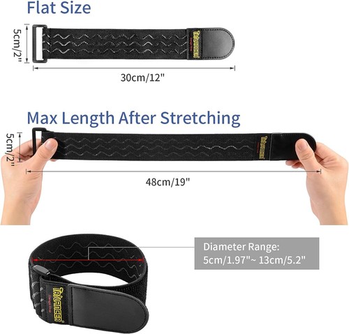 Elastyczne paski RCA Trilancer Elastyczne paski RCA z paskami antypoślizgowymi, 12 "x 2", 8 - Zdjęcie 3 z 7