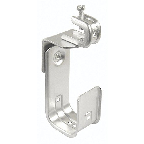 4" J Kabelstützhaken mit 1/4" Trägerklemme, Stahl verzinkt, 1 Stück, stressfrei - Bild 1 von 1