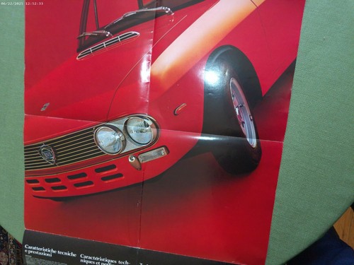 Lancia FULVIA 1600 HF distribuidor de lujo folleto de ventas desplegable # 8799387 4 idiomas - Imagen 9 de 15