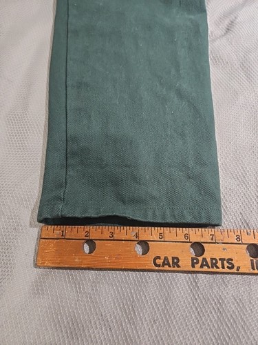 Lucy And Yak Jeans Womens 28L Green 100%Organic Cotton Trousers Relaxed Tapered - Picture 8 of 15