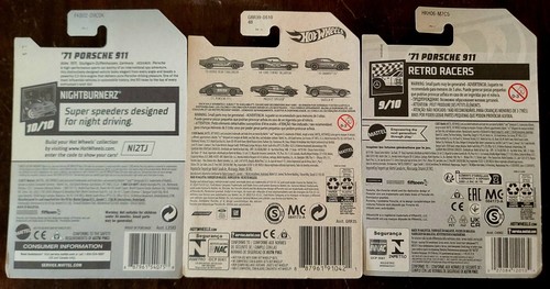 Hot Wheels 2018 '71 Porsche 911 Magnus Walker Urban Outlaw arancione e blu (3x) - Foto 2 di 2