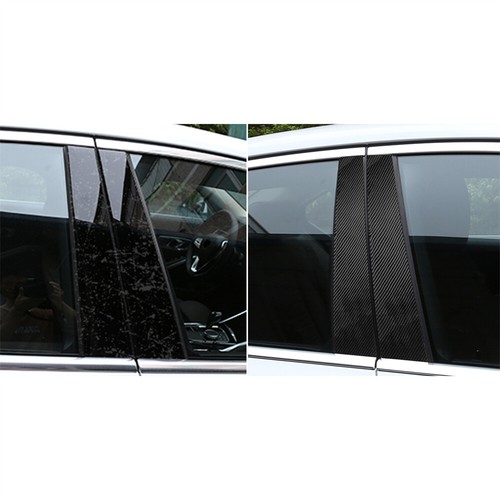 6Pcs Carbon Fiber Door Window Pillar Posts Panel Trim For BMW 3 Series G20 2019+ - Picture 5 of 11