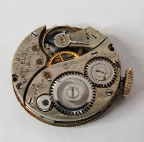 VINTAGE 1917 WOMENS LORD ELGIN 15'J WRISTWATCH MANUAL WIND RUN'S - Picture 5 of 8