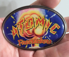 ATOMIC FIRECRACKERS Retro-a-Go-Go Belt Buckle NEW Accessory