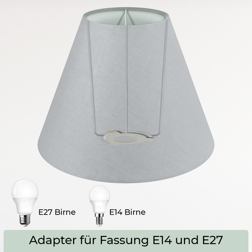 Lampenschirm Tischleuchte Stehlampe Rot Schwarz Weiß Grau Beige Stoff E14/E27 - Bild 113 von 120