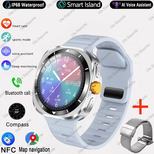 Korea Language GPS Compass NFC Smart Watch Outdoor Sport BT Call Men Smartwatch - 第 12/31 張圖片