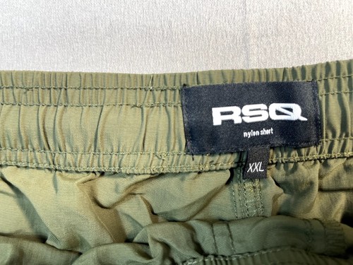 RSQ Shorts Mens XXL Green Pull On Chino Elastic Waist Drawstring Pockets New - Picture 2 of 10