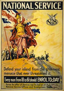 WA23 Vintage WWI Womens War Time Fund Raising British WW1 Poster Re-Print A4