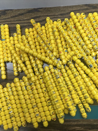 Lego Minifigure Head Lot Each Lot Random X50 Heads Free Shipping - Picture 3 of 6