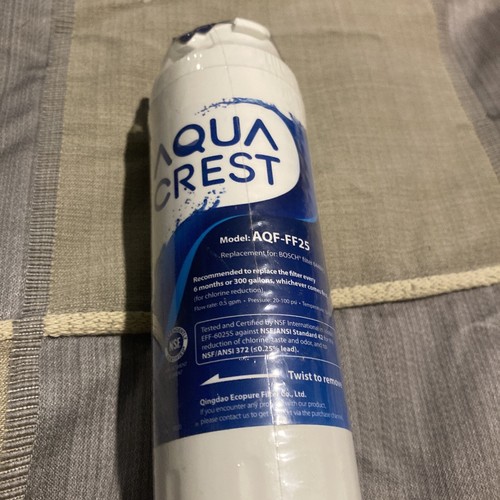 Filtro de agua para refrigerador Aqua Crest AQF-FF25 de repuesto para filtro BOSCH - Imagen 4 de 4